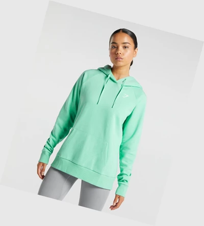 Sudadera Con Capucha Gymshark Entrenamiento Mujer Verdes Claro | WISATVE-46