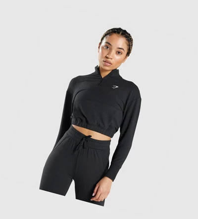 Sudadera Con Capucha Gymshark Pippa Entrenamiento Mujer Negros | MENISLZ-51