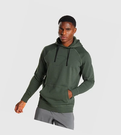 Sudadera Con Capucha Gymshark Sharkhead Infill Hombre Verdes Oscuro | BLAUYIX-32