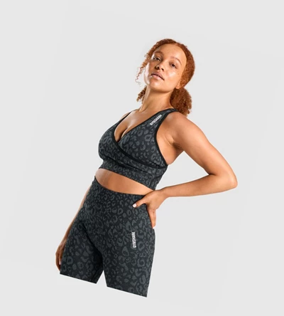 Sujetadores Deportivos Gymshark Adapt Animal Seamless Mujer Negros | WEDXJYF-19