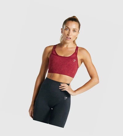 Sujetadores Deportivos Gymshark Adapt Fleck Seamless Mujer Vino | ILFGQKX-84