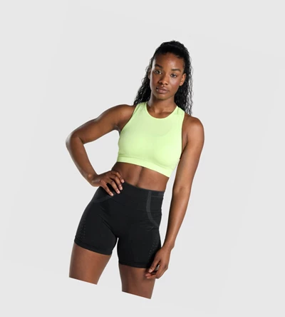 Sujetadores Deportivos Gymshark Apex Seamless Mujer Verdes Verdes Claro | CDJHKAF-94