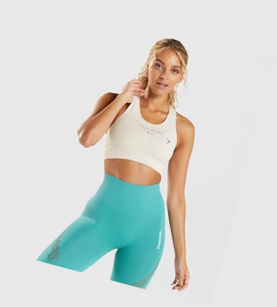 Sujetadores Deportivos Gymshark Energy Seamless Mujer Blancos | VUJXRAL-84