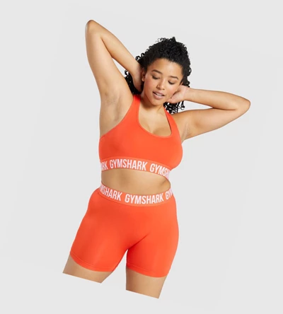 Sujetadores Deportivos Gymshark Fit Seamless Mujer Naranjas | DQHXTMR-28