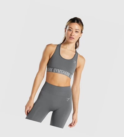 Sujetadores Deportivos Gymshark Fit Seamless Mujer Grises | HXGUYNA-63