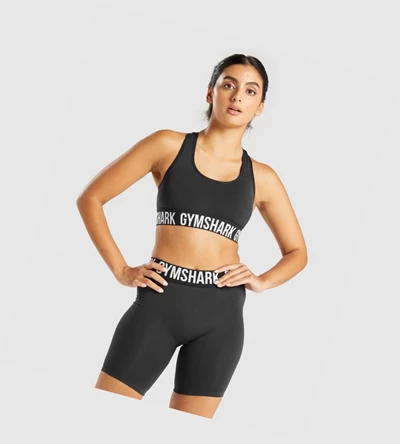 Sujetadores Deportivos Gymshark Fit Seamless Mujer Negros Blancos | NGUMXAB-36