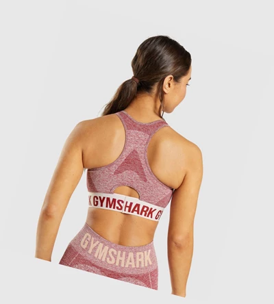 Sujetadores Deportivos Gymshark Flex Mujer Vino | CIHYTSA-32