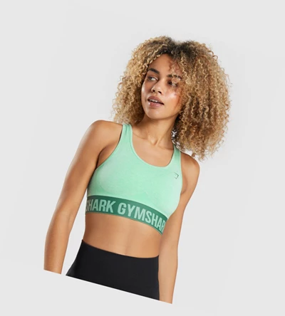 Sujetadores Deportivos Gymshark Flex Mujer Verdes | MYUVKCT-89