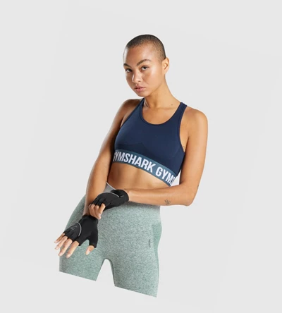 Sujetadores Deportivos Gymshark Flex Mujer Azul Marino | ONWRIAB-14