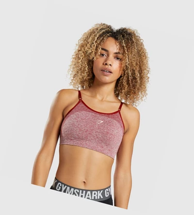 Sujetadores Deportivos Gymshark Flex Tiras Mujer Vino | CKMQATX-52