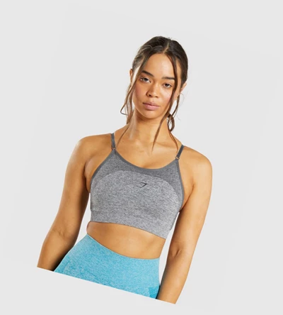 Sujetadores Deportivos Gymshark Flex Tiras Mujer Grises | CUDBGEZ-74