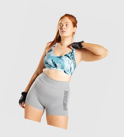 Sujetadores Deportivos Gymshark GS Power Mujer Azules Claro | WXSQCGH-46