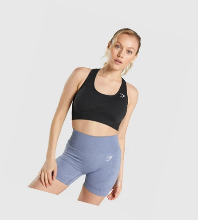 Sujetadores Deportivos Gymshark Vital Seamless 2.0 Mujer Negros | XNEZFYM-27