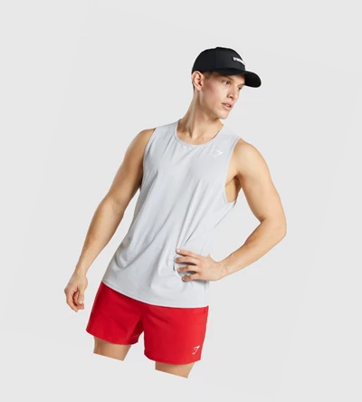 Camiseta Tirantes Gymshark Arrival Hombre Grises Claro | LSMVGQK-25