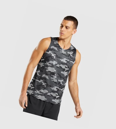 Camiseta Tirantes Gymshark Arrival Hombre Grises | UVYKJIO-59