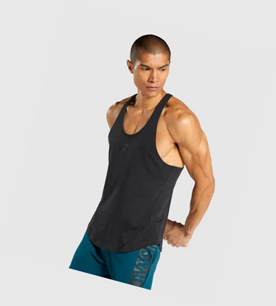 Camiseta Tirantes Gymshark Bold Hombre Negros | YAMXJZN-65