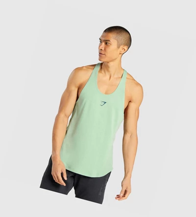 Camiseta Tirantes Gymshark Bold Hombre Verdes | TGIZLRX-31