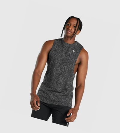 Camiseta Tirantes Gymshark Critical 2.0 Drop Arm Hombre Grises | OTCLSJR-52