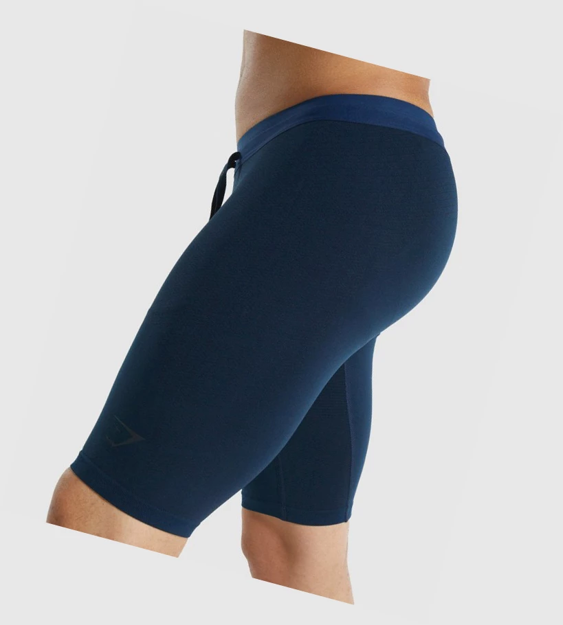 Bermudas Gymshark 315 1/2 Tight Hombre Azul Marino | OTVZMSY-14