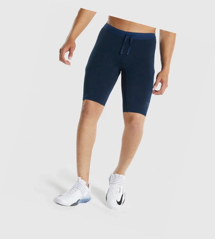 Bermudas Gymshark 315 1/2 Tight Hombre Azul Marino | OTVZMSY-14