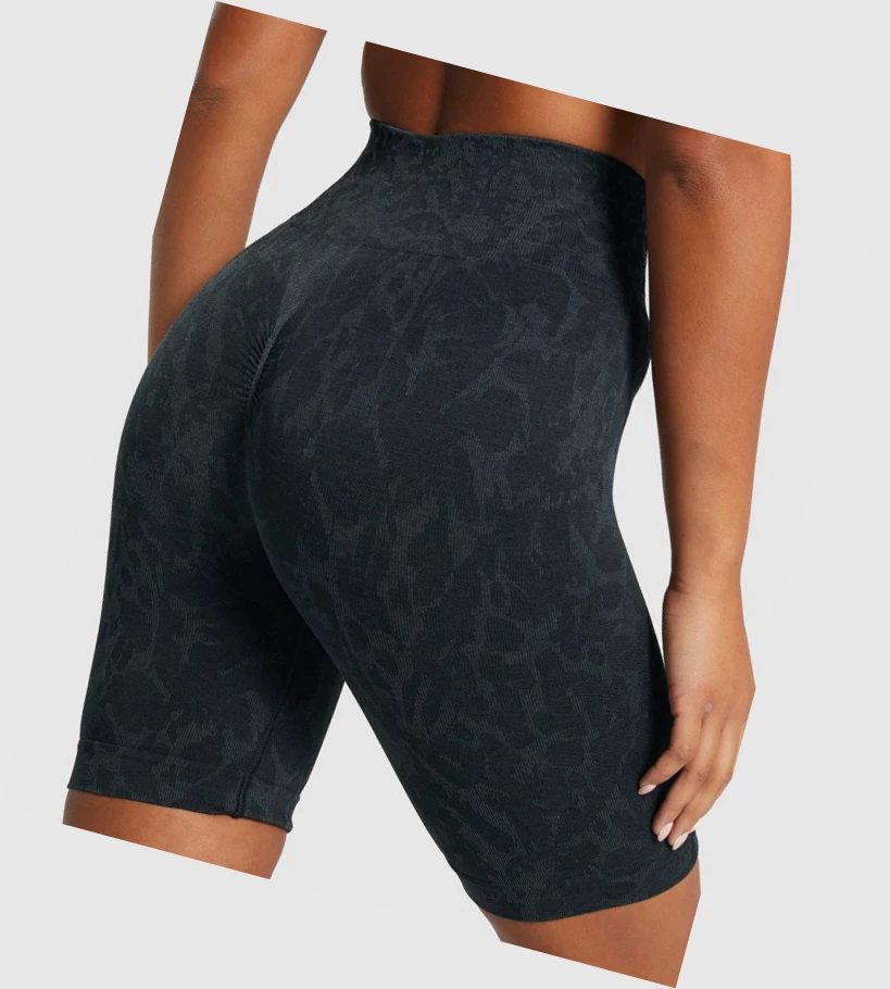 Bermudas Gymshark Adapt Animal Seamless Cycling Mujer Negros | OXTFYUG-41