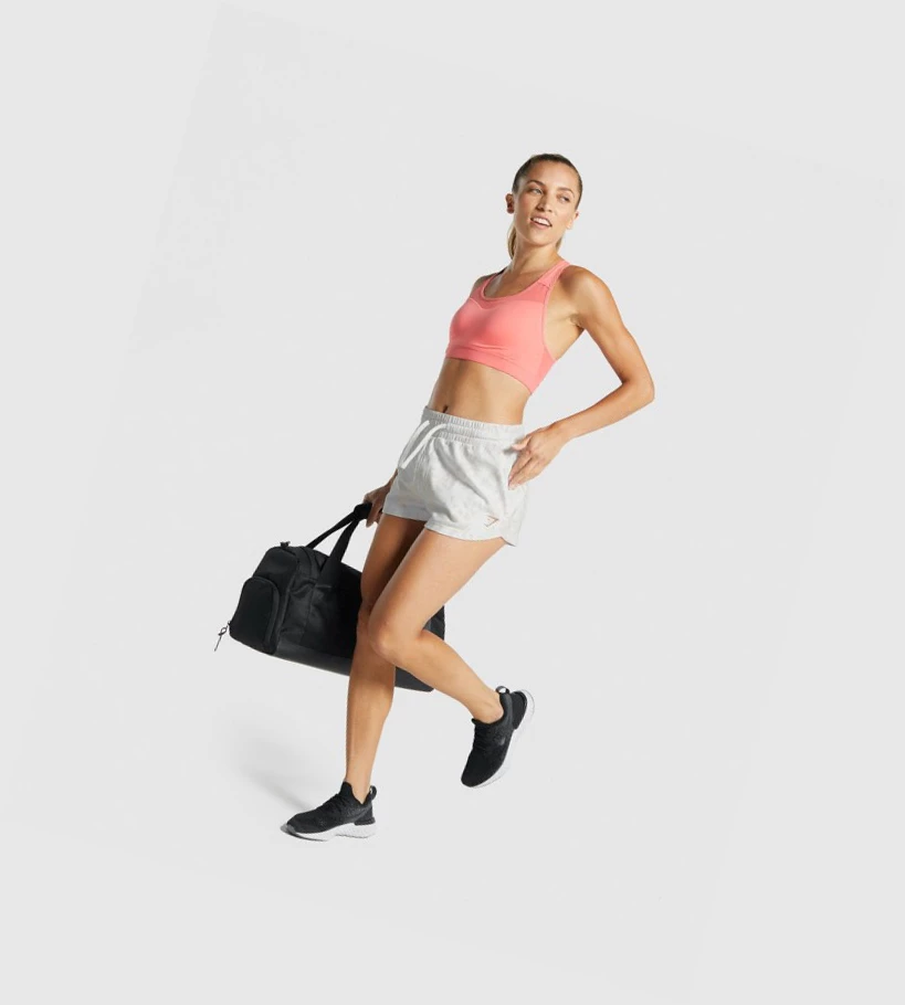 Bermudas Gymshark Animal Estampados Mujer Blancos Creme | QTSGXZD-30