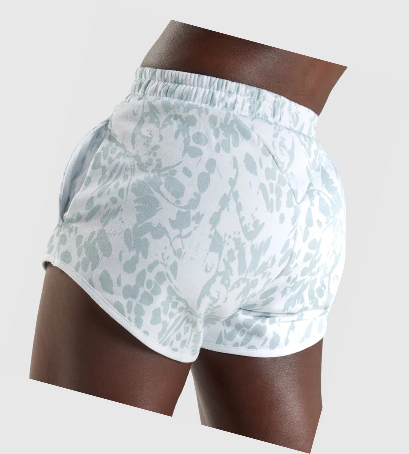 Bermudas Gymshark Animal Estampados Mujer Azules | UMAXDLI-29