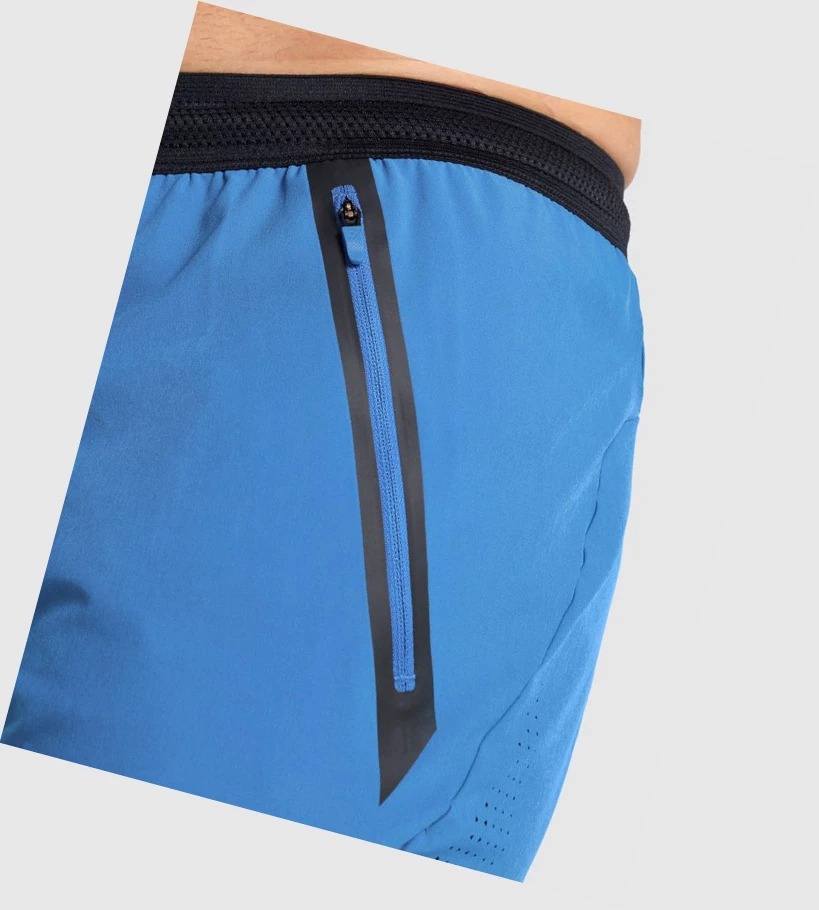 Bermudas Gymshark Apex Perform Hombre Azules | AFSQJVB-75