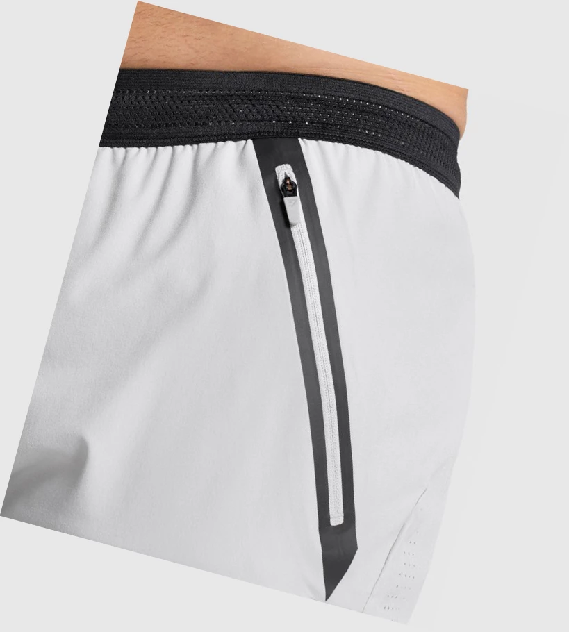 Bermudas Gymshark Apex Perform Hombre Grises Claro | EQUFDVT-03