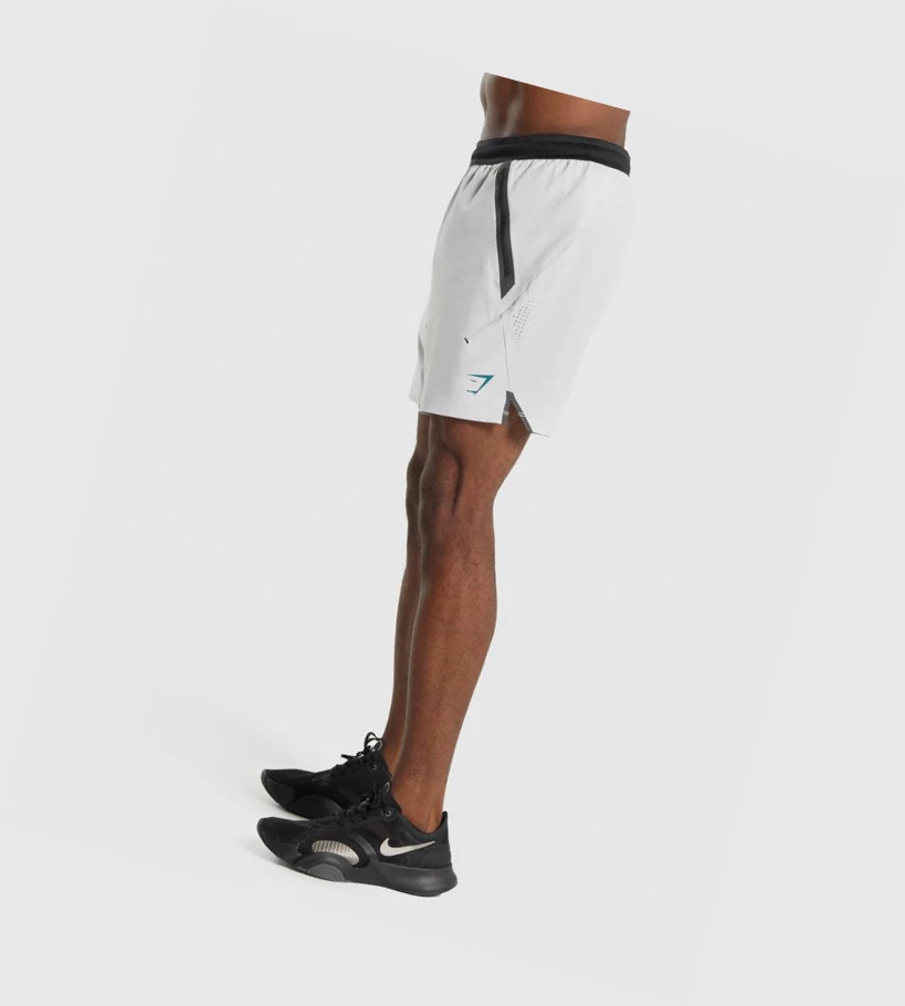 Bermudas Gymshark Apex Perform Hombre Grises Claro | ORYXCKU-94