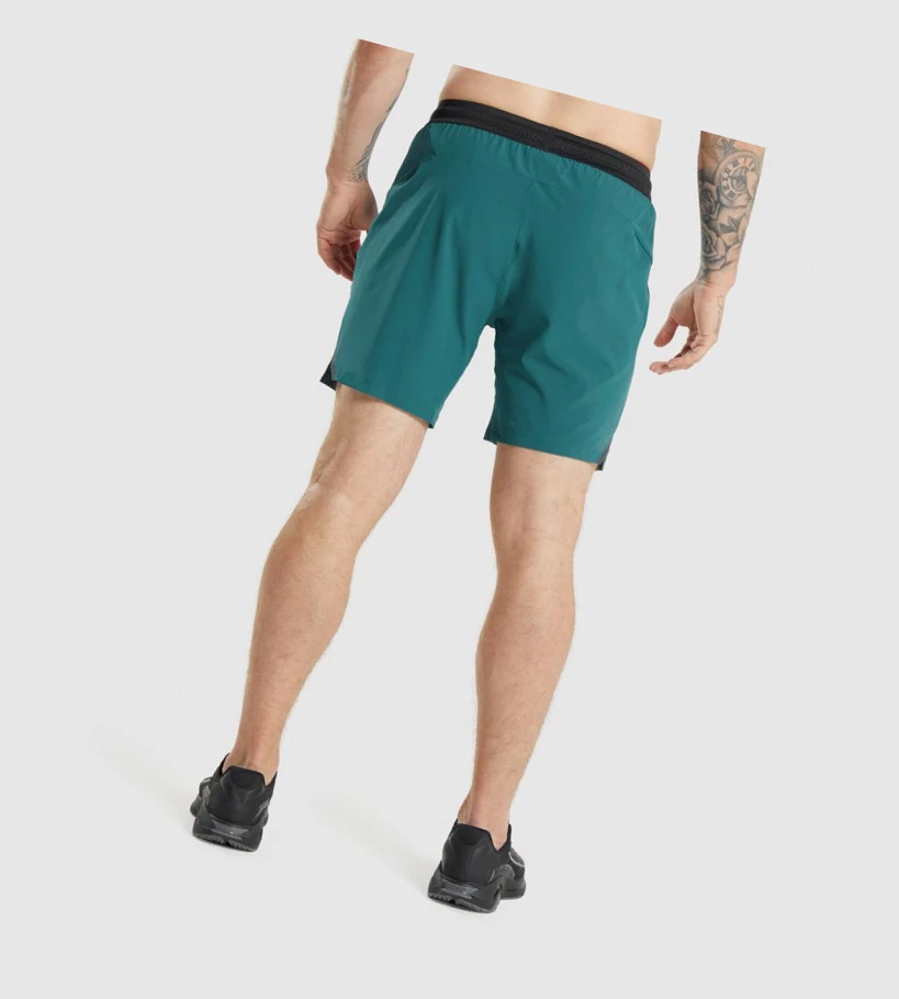 Bermudas Gymshark Apex Perform Hombre Turquesa | LRPSEMB-46