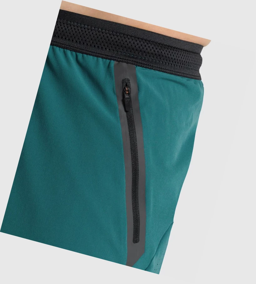 Bermudas Gymshark Apex Perform Hombre Turquesa | LRPSEMB-46