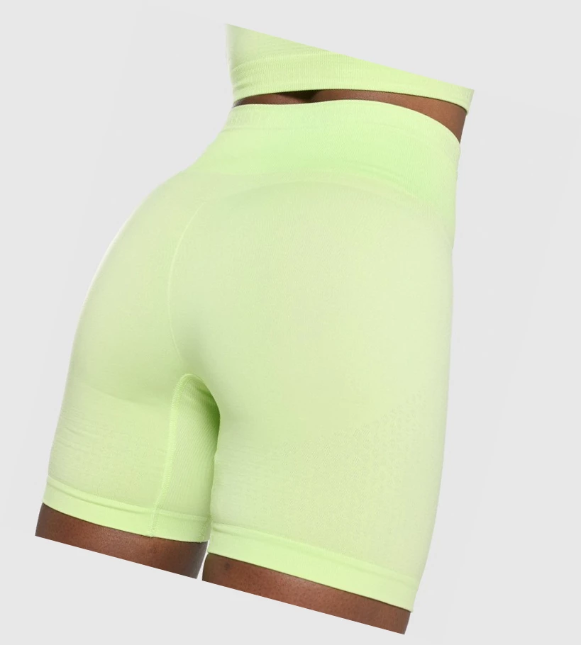 Bermudas Gymshark Apex Seamless Mujer Verdes Verdes Claro | GNSVIXT-02