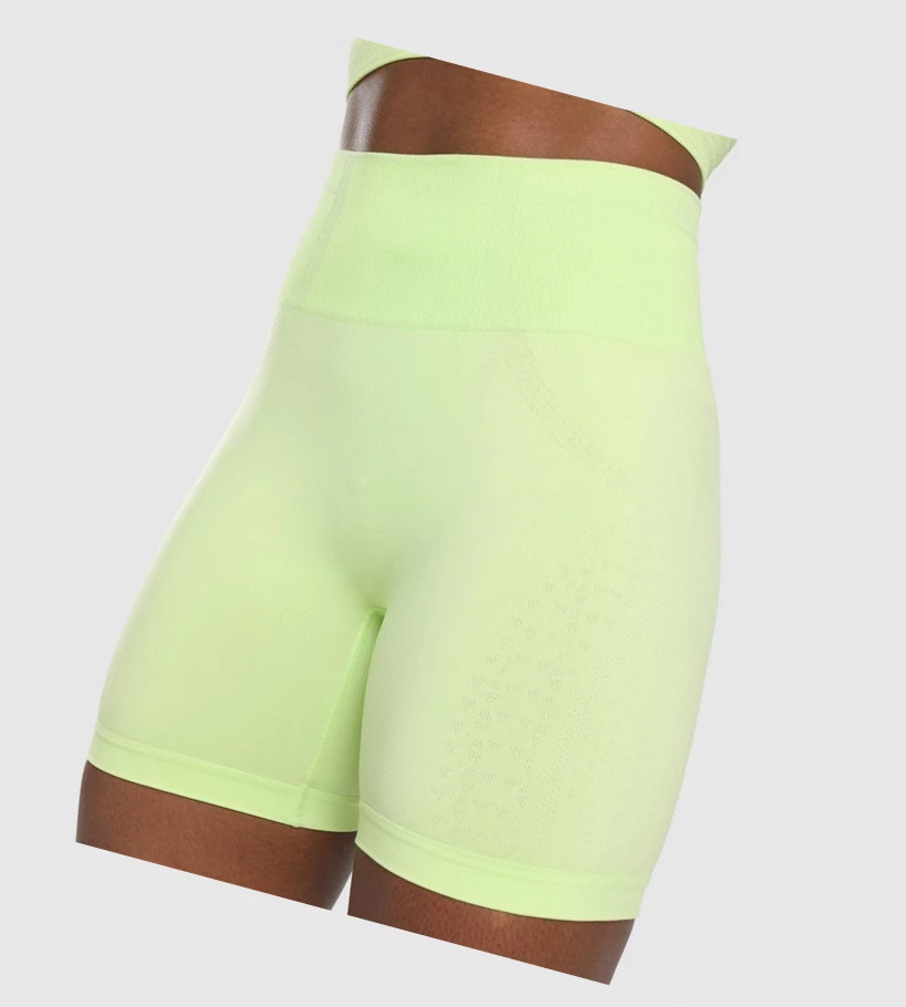 Bermudas Gymshark Apex Seamless Mujer Verdes Verdes Claro | GNSVIXT-02