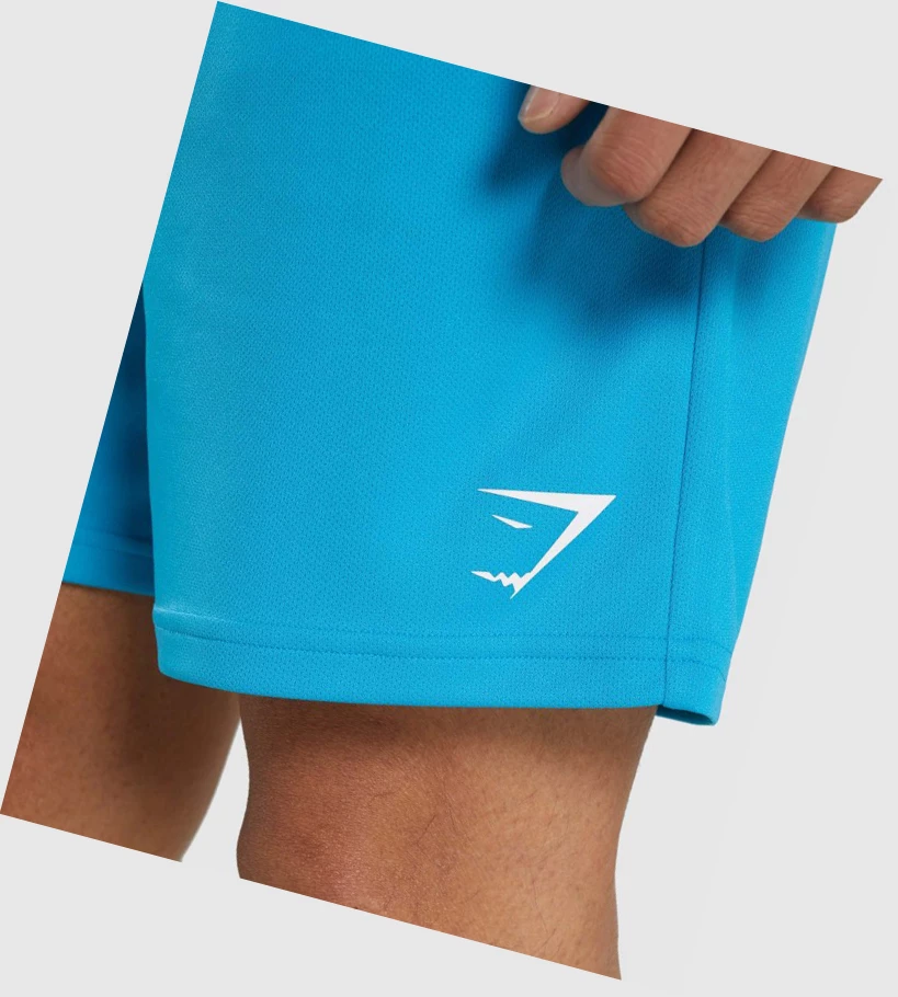 Bermudas Gymshark Arrival De Punto Hombre Azules Claro | KBENUPY-37