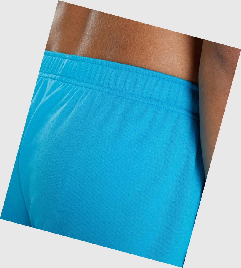 Bermudas Gymshark Arrival De Punto Hombre Azules Claro | KBENUPY-37