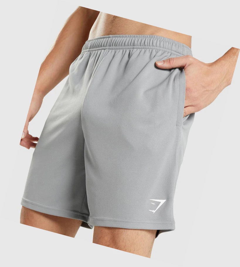 Bermudas Gymshark Arrival De Punto Hombre Grises | LZHPQDN-62