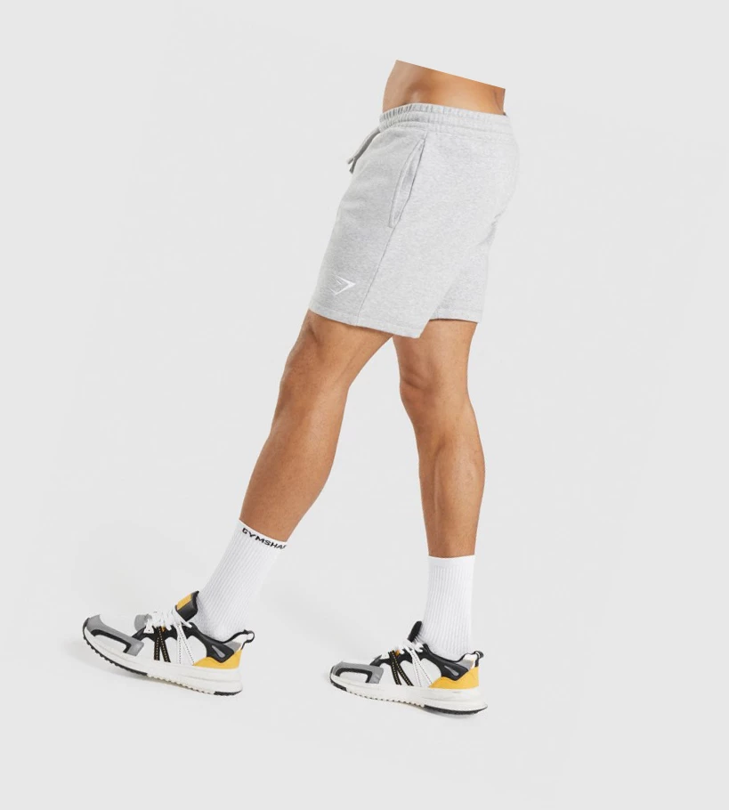 Bermudas Gymshark Crest Hombre Grises Claro | JEHXBQV-49