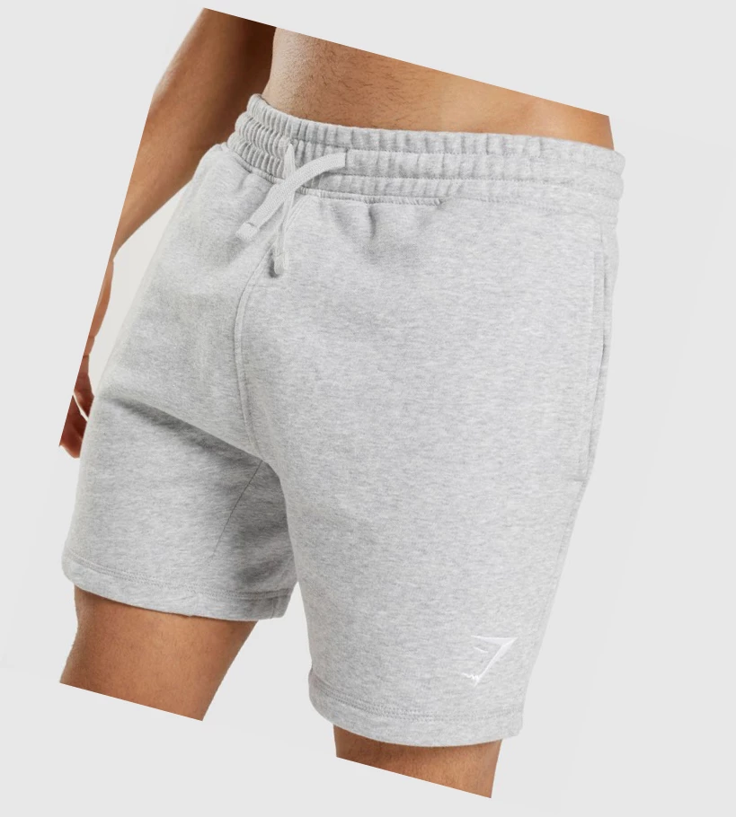 Bermudas Gymshark Crest Hombre Grises Claro | JEHXBQV-49