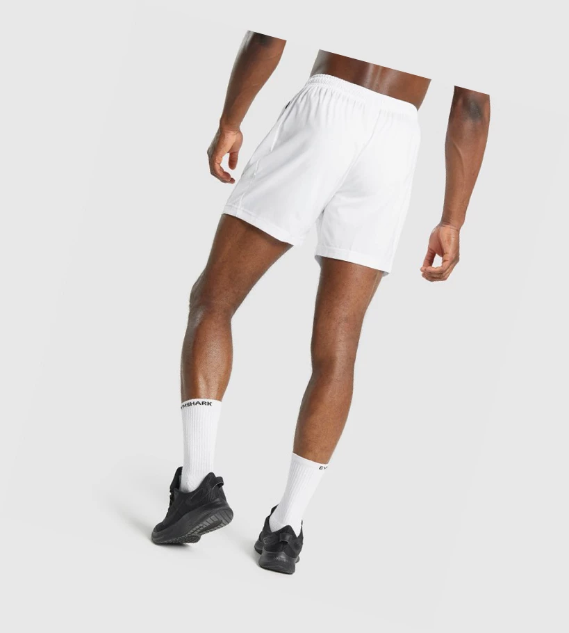 Bermudas Gymshark Deporte Hombre Blancos | JDLWAUZ-50