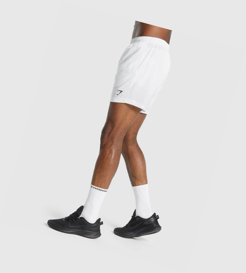 Bermudas Gymshark Deporte Hombre Blancos | JDLWAUZ-50