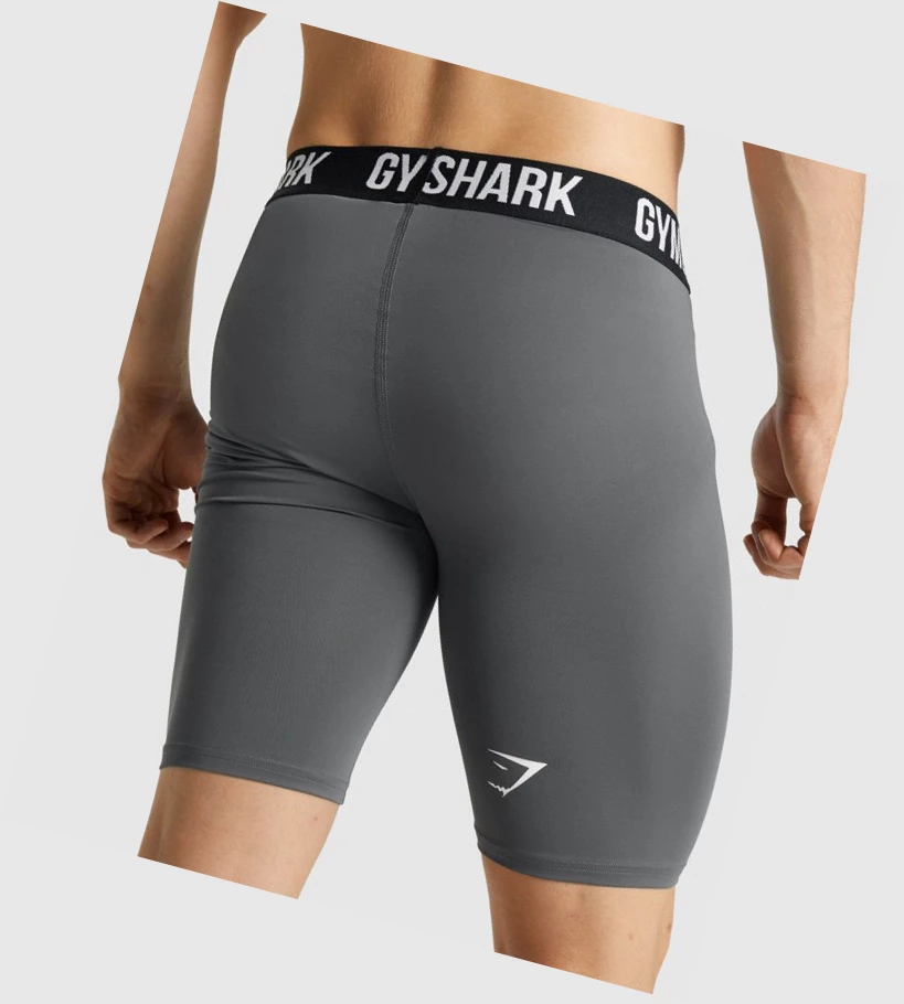 Bermudas Gymshark Element Baselayer Hombre Grises | GQOFJDH-68