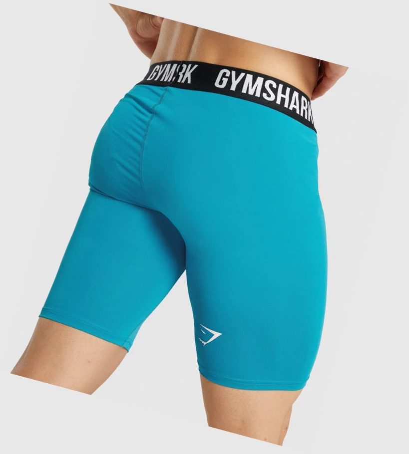 Bermudas Gymshark Element Baselayer Hombre Azules | HJYZLSD-87