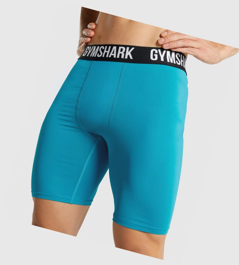 Bermudas Gymshark Element Baselayer Hombre Azules | HJYZLSD-87