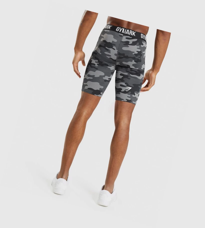 Bermudas Gymshark Element Baselayer Hombre Grises | ITAXYEO-16