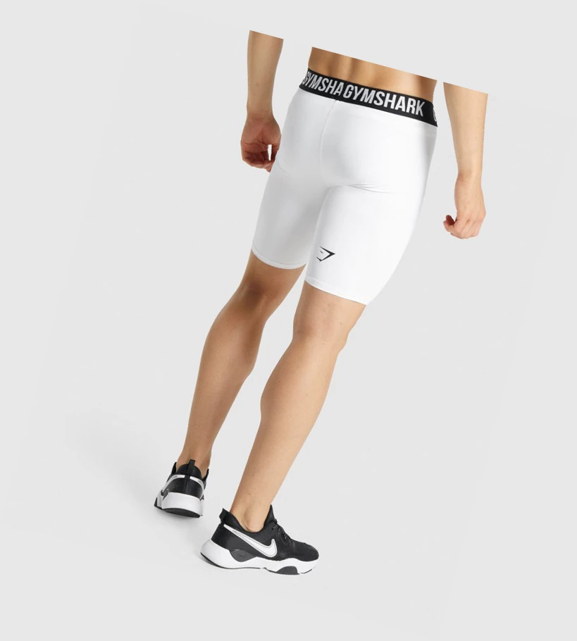 Bermudas Gymshark Element Baselayer Hombre Blancos | ZDILQFH-56