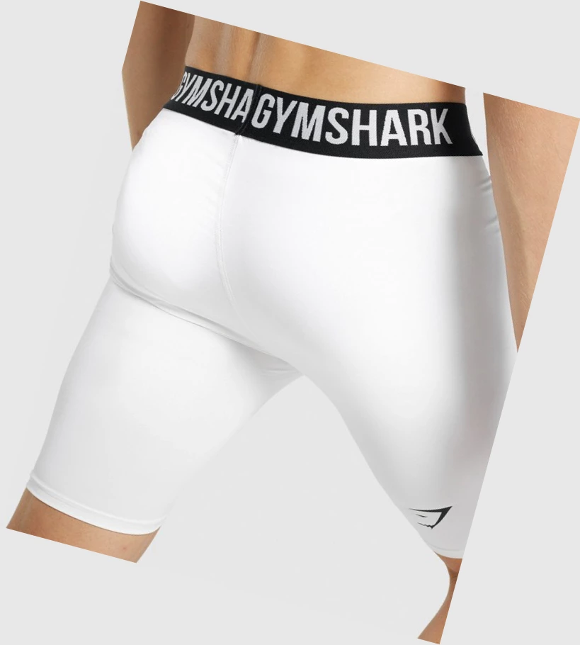 Bermudas Gymshark Element Baselayer Hombre Blancos | ZDILQFH-56