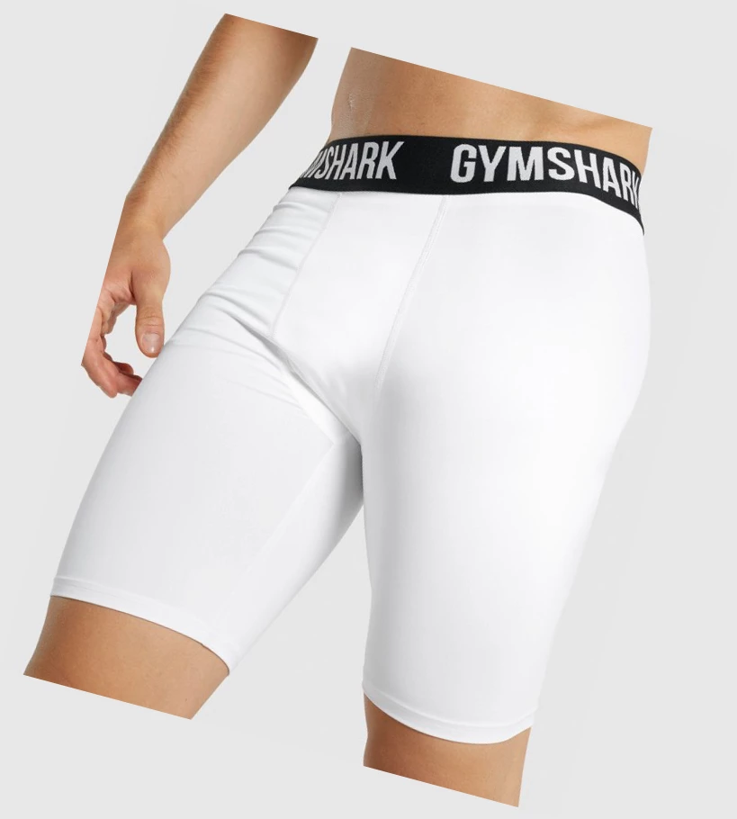 Bermudas Gymshark Element Baselayer Hombre Blancos | ZDILQFH-56