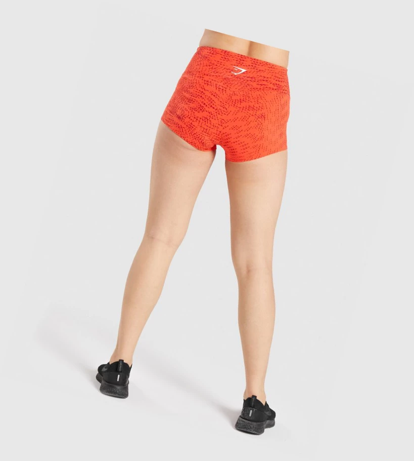 Bermudas Gymshark Entrenamiento Corta Length Mujer Naranjas | JIVDXBC-09