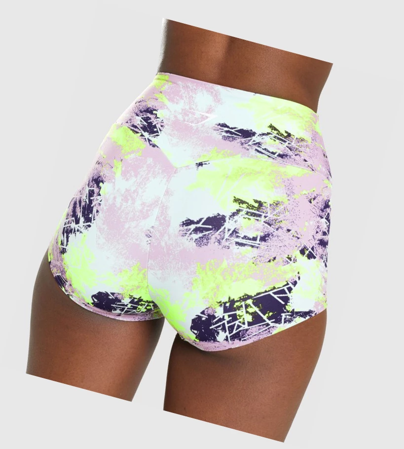 Bermudas Gymshark Entrenamiento Corta Length Mujer Camuflados | LNTCMZS-32